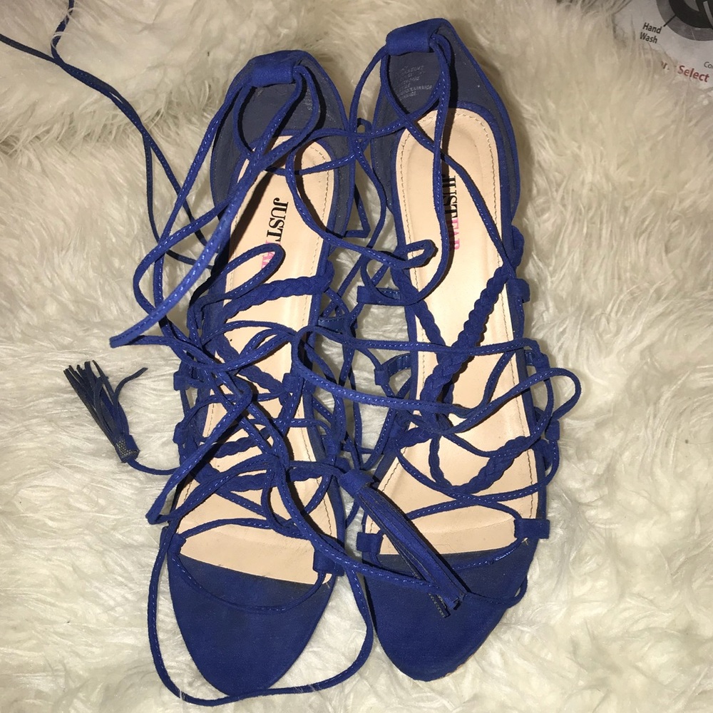 Strappy heels